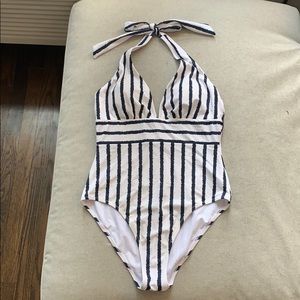 Cupshe Striped One-Piece Bathing Suit